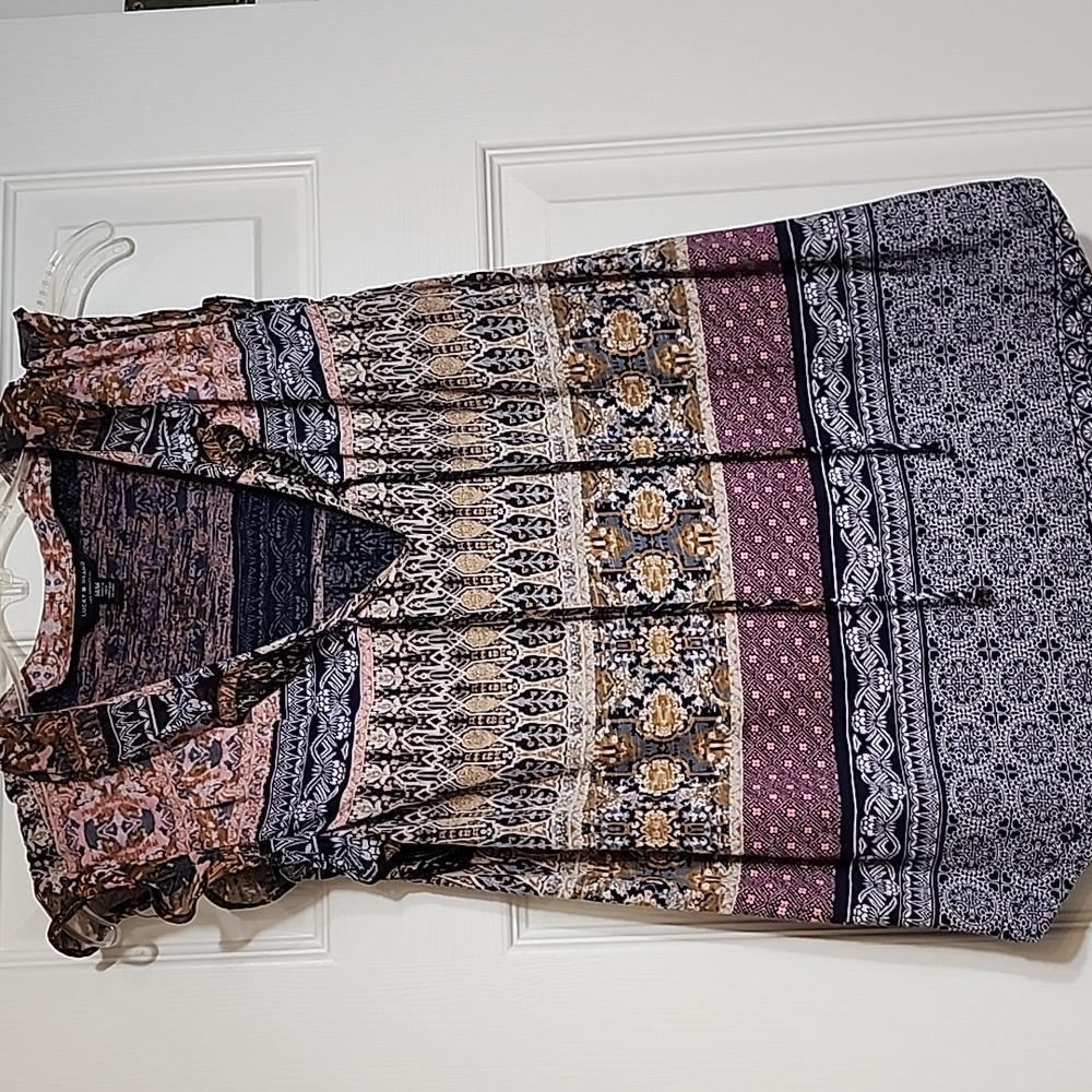 Lucky Brand Bohemian Patterned Sleeveless Top